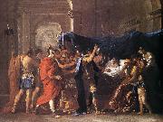 POUSSIN, Nicolas The Death of Germanicus af oil painting